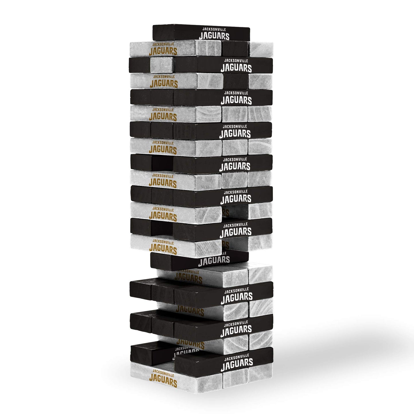 Wild Sports NFL Jacksonville Jaguars Table Top Stackers, 3"x1"x0.5", Wood, Team Color, Model 1-1-31000-CL114Q