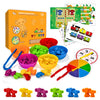 Pairez Toys Counting Toys For Kids, Animal Koala Counters W/Activity Cards For Playing Snakes And Ladders, Ludo Board Games, Mat
