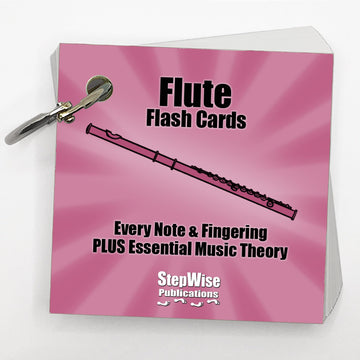 Music Flash Cards: Notes, Fingerings, & Music Theory (Flute)