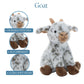The Petting Zoo Goat Plush Toy, 12-inch Multi-Color Stuffed Animal, Model 421306, Perfect Gift for Kids