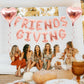 Jobkoo Friendsgiving Balloons Friends Giving Party Decorations 16 Inches Tall Rose Gold Heart Friendsgiving Foil Mylar Balloon L