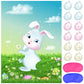 Astaron Pin The Tail On The Bunny Game For Birthday Party, Easter Party Game With 24 Pcs Tail Stickers For Happy Easter Party Decoration Supplies