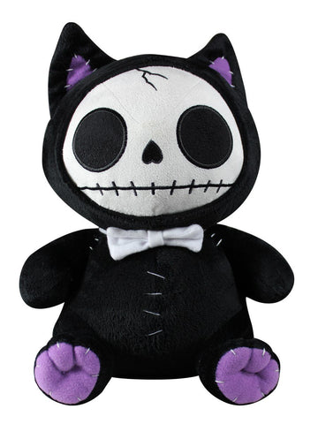 Summit Collection Furrybones Black Cat Mao Mao Wearing White Bow Tie Plush Doll