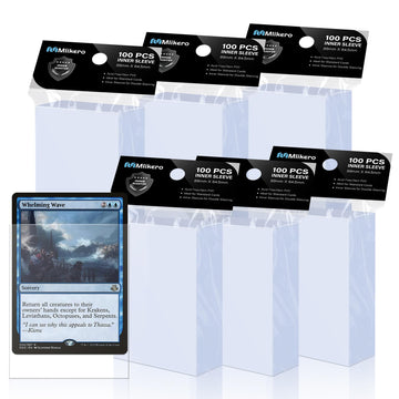 600 Pack Card Sleeves, Perfect Fit Inner Sleeves Ideal For Double-Sleeving, Trading Card Sleeve Compatible With Mtg, Tcg, Gaming