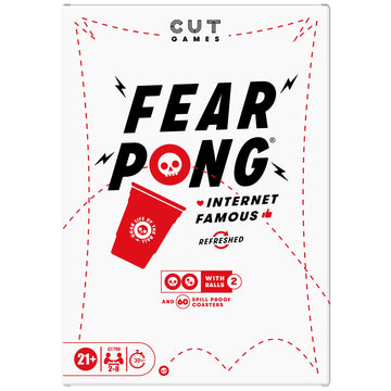 Fear Pong mature-themed Party Game by Cut | Internet Famous Extreme Pong Game with Wild Dares | Ages 21+ | 2-8 Players | 30 Mins.