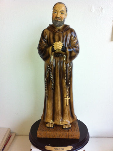 Stealstreet Ss-G-312.71 Padre Pio Holy Figurine Religious Decoration Statue Decor, 12''