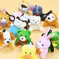 Lukbera 28Packs Plush Animals Keychain Set, Cute Mini Stuffed Animals Keychain Toys Heart Shape Cards For Kids Easter Egg Hunt E