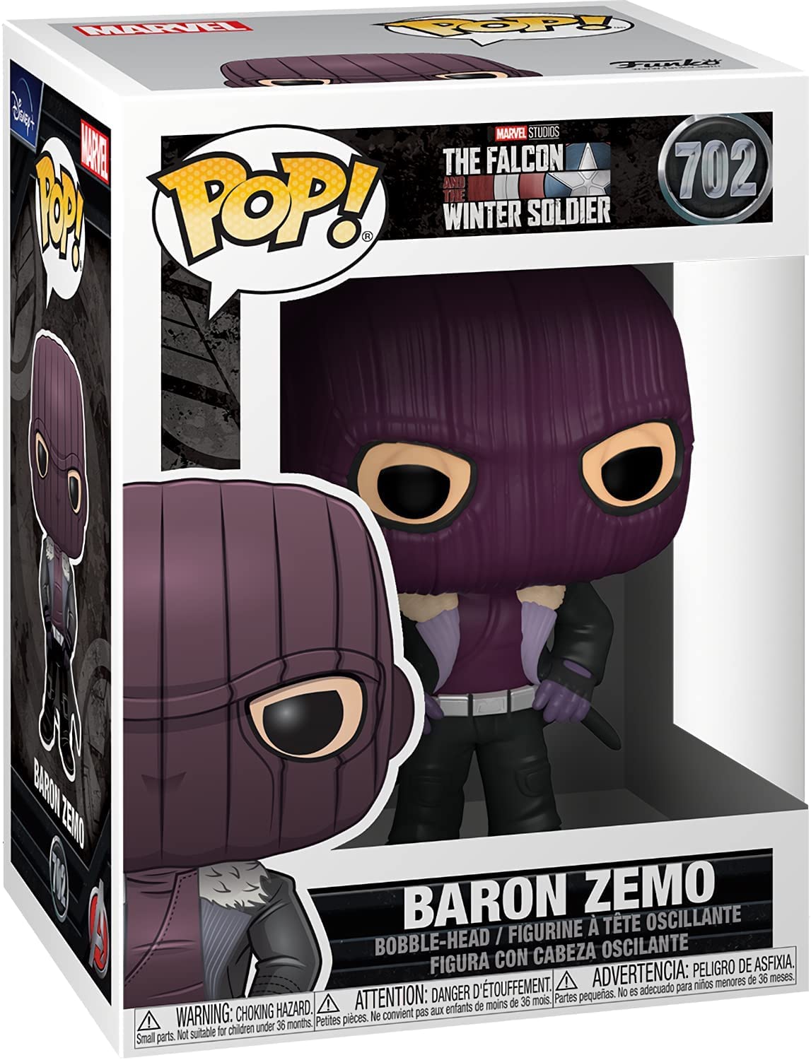 Pop Marvel: Falcon And The Winter Soldier - Baron Zemo Funko Vinyl Figure (Bundled With Compatible Box Protector Case)