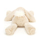 Jellycat Smudge Rabbit Plush Toy, Medium 9.5", Beige Polyester Stuffed Animal - Classic Children's Gift