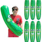 Zuga Land Giant Jumbo 36'' Green Inflatable Smiling Pickle Head (3 Feet) Vinyl. Blow Up Face Beach Pool Float Noodle Gag Prank J
