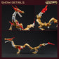 52Toys Infinitybox Ib-04 Chinese Dragon-Golden Dragon Deformation Toys Action Figure, Converting Toys In Mecha And Cube, Perfect Birthday Party Gift For Teens And Adults