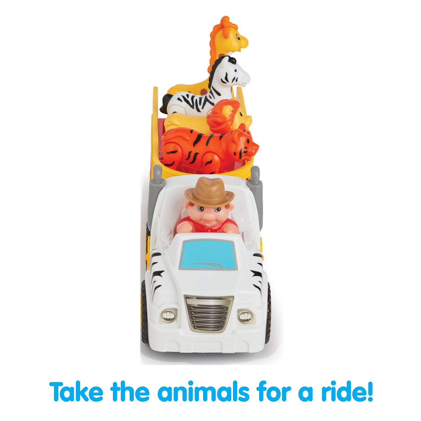 Kidoozie Animal Adventure Truck, Makes Animal Sounds, Includes 4 Poseable Animals, Promotes Language Skills, for Children 12 Mon