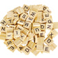 PINOWU 200pcs Wooden Letter Tiles for Scrabble Crosdecorative replica blade Game Wood Scrabble Letters Replacement for DIY Craft Gift Decoration Scrapbooking and Making Alphabet Coaster