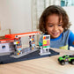 Matchbox Toy Cars Playset with Fuel Station & 1:64 Scale Truck, Orange, Plastic, 17.93 x 43.94 x 11.4 cm, Model GVY84