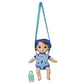 Baby Alive Littles Carry ‘N Go Squad Boy Doll - Matteo, 9" Brown Hair with Carrier & Accessories, Ideal for Kids 3 Years & Up
