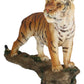 Ebros 7.25' Long Jungle Menace Orange Bengal Tiger Standing On Rock Statue Giant Cat Wild Animal Decorative Figurine