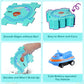 New Plastic Puzzles For Kids Ages 3-5 With A Cute Vehicle, Toddler Puzzle Track Play Set Gift, Critical Thinking Educational Toy