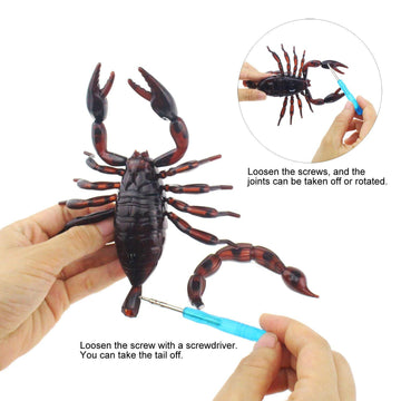 Tipmant Simulation RC Scorpion Remote Control Animal Vehicle Car Electric Scary Toy Halloween Kids Birthday Gift