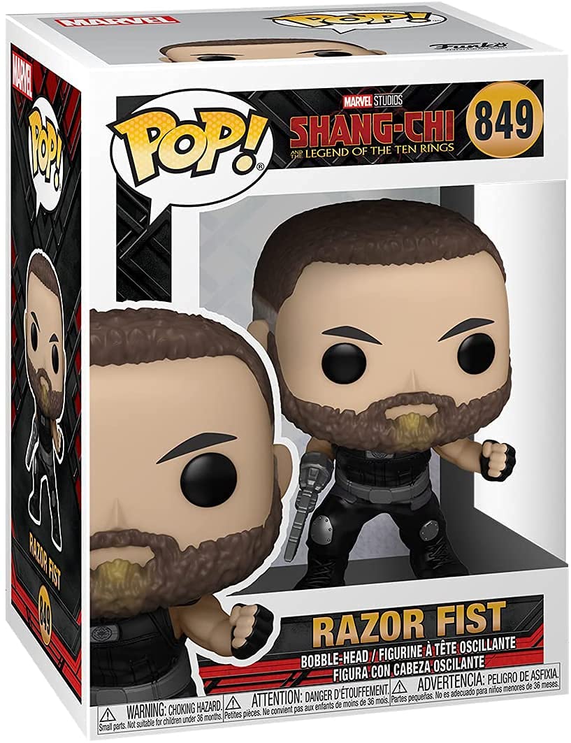 Funko Pop! Marvel: Shang Chi And The Legend Of The Ten Rings - Razor Fist Bundled With Ecotek Pop Protector