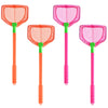 Coopay 4 Pieces Kids Fishing Net Catching Bug Nets Fish Butterfly Nets Beach Toys For Kids Outdoor Playing (Orange, Rose Red)