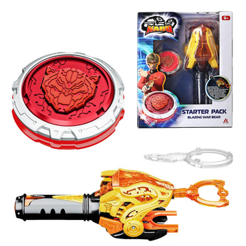 INFINITY NADO Bey Battling cutting edge Toys  Battle Set with Spinning Top & String Launcher  Metal Brust Gyro Kids Gifts for Boys and Girls Age 5+  Blazing War Bear