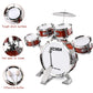 M Sanmersen Toddler Drum Kit Kids Toy Jazz Drum Set 5 Drums With Stool Mini Band Rock Set Musical Instruments Toy Birthday Gift