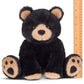 Bearington Collection Bear Stuffed Animal, 10.5" Plush Black Bear, Woody Variant