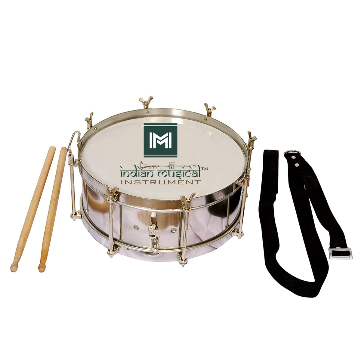 Imi 12 Side Drum With Belt & A Pair Of Sticks
