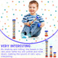 Leitee 3 Pieces Rainmaker Rain Stick for Baby Shaker Sensory Auditory Musical Instrument Rattle Tube Plastic Toy for Boys and Gi