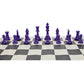 We Games Color Bright Plastic Staunton Tournament Chess Pieces With 3.75 In. King - Half Chess Set Of Chess Pieces Only, Purple