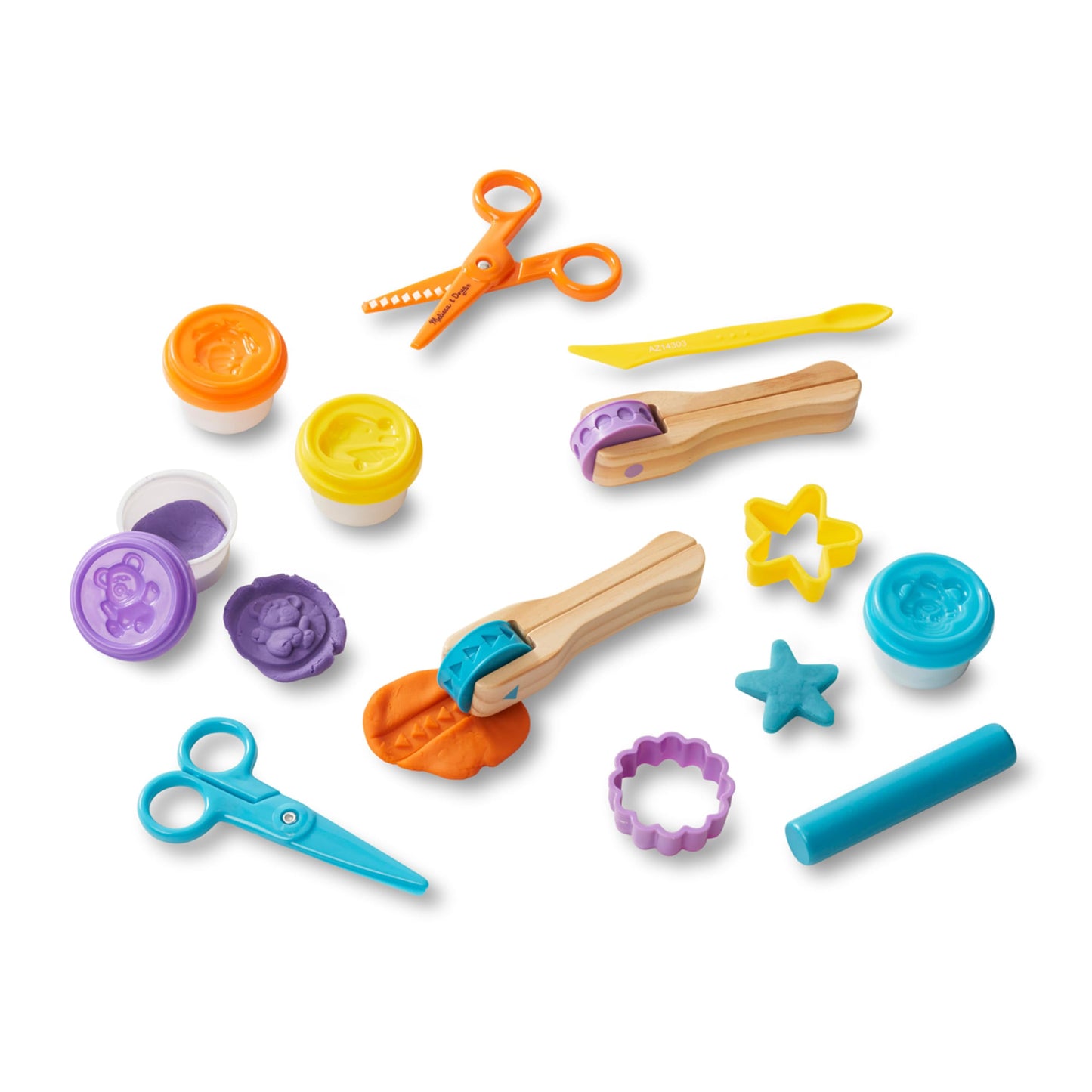 Melissa & Doug Clay Play Activity Set - With Sculpting Tools and 8 Tubs of Modeling Dough - Arts And Crafts For Kids, Clay Kits