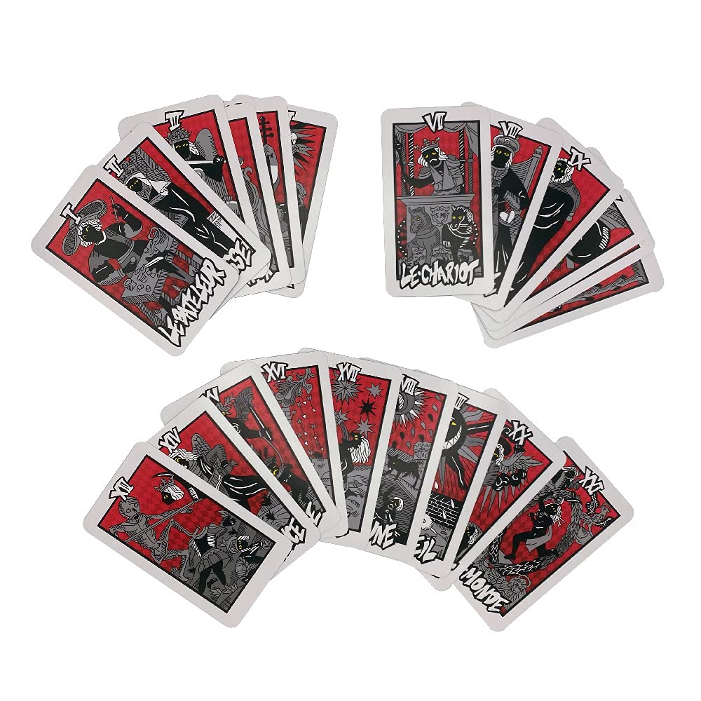 Persona 5 Royal Tarot Cards - Complete 78-Card Deck with Extras - Multicolor