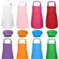 Iagbibui Kids Apron And Chef Hat Set, 16 Pieces Boys Girls Kids Apron With 2 Pockets Adjustable For Cooking Classroom Baking Pai