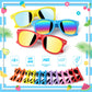 Joycover Kids Sunglasses Bulk, 12 Pack Kids Sunglasses Party Favors For Kids 4-8 3-5, Neon Kids Sunglasses For Beach Pool Birthd