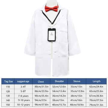 Zzihan Scientist Costume For Kids Lab Coat Costume Mad Scientist Doctor Costume With Magnifying Glass Goggles Experiment Gloves