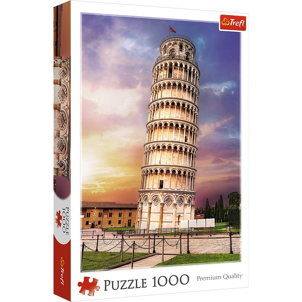 Trefl 1000 Piece Jigsaw Puzzle - Pisa Tower, Tuscany Italy - Multicolor - Model 10441