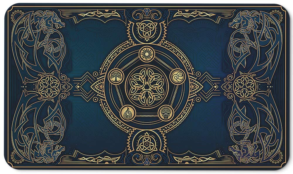 Paramint Royal Dragon Blast (Stitched) - Mtg Playmat - Compatible With Magic The Gathering Playmat - Play Mtg, Yugioh, Tcg - Original Play Mat Art Designs & Accessories