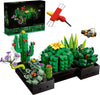 Succulents Flowers Botanical Collection Building Sets Compatible with Lego Sets for mature-themed  Tiny Succulent Flower Plant Home Office D?cor  Mother's Day Birthday Gifts for Girls Women Flower-Lovers