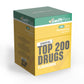 SwiftPass Top 200 Drugs Flashcards - Pharmacology Study Cards, Medium Size, Cardstock, Model SP-01