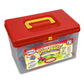 POPULAR PLAYTHINGS Playstix Super Set 400-Piece Building Blocks STEM Kit - Multicolor, 11"x7"x7", Plastic Toy