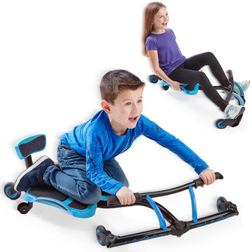 Ybike Leap Self Propelled Ride On Drifting Racer Riding Toy For Boys And Girls Ages 4 – 9 - Blue