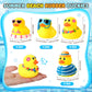 Honoson 48 Pcs Summer Beach Rubber Duckies Bulk Mini Rubber Duck Bath Toys Float Bathtub Ducky Cute Squeaky Ducky For Classroom