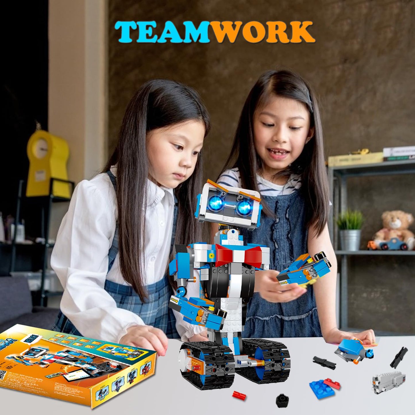 OKK Robot Building Toys for Boys, STEM Projects for Kids Ages 8-12, Remote & APP Controlled Engineering Learning Educational Cod