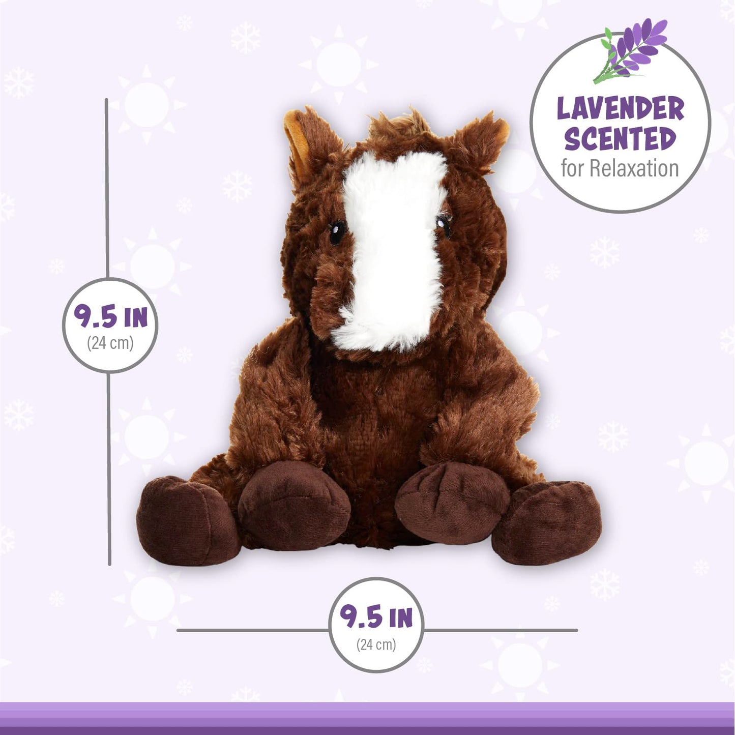 1I4 Group Warm Pals Microwavable Lavender Scented Plush Toy Stuffed Animal - Harry Horse