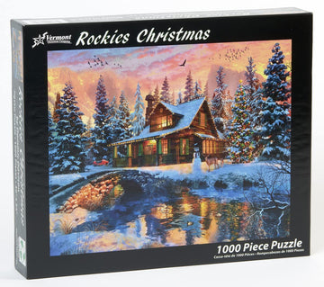 Vermont Christmas Company Rockies Christmas 1000 Piece Copper Puzzle VC1221