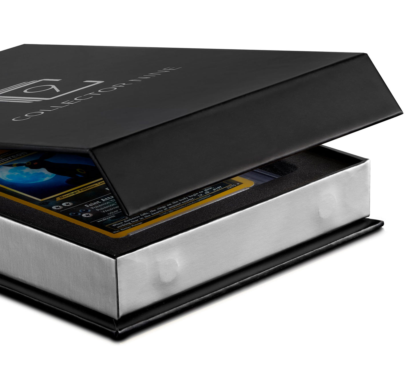 Collector Nine Bgs Display Gift Case Magnetic Flip | Graded Card Storage Slab Shipping Box Holder (Silver, Bgs Single)