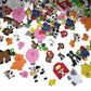 Self Adhesive Craft Stickers, Carnival, Planets, Farm Animals, Princess, Dinosaur Themed Stickers (500 Piece Party Packs) (Farm)