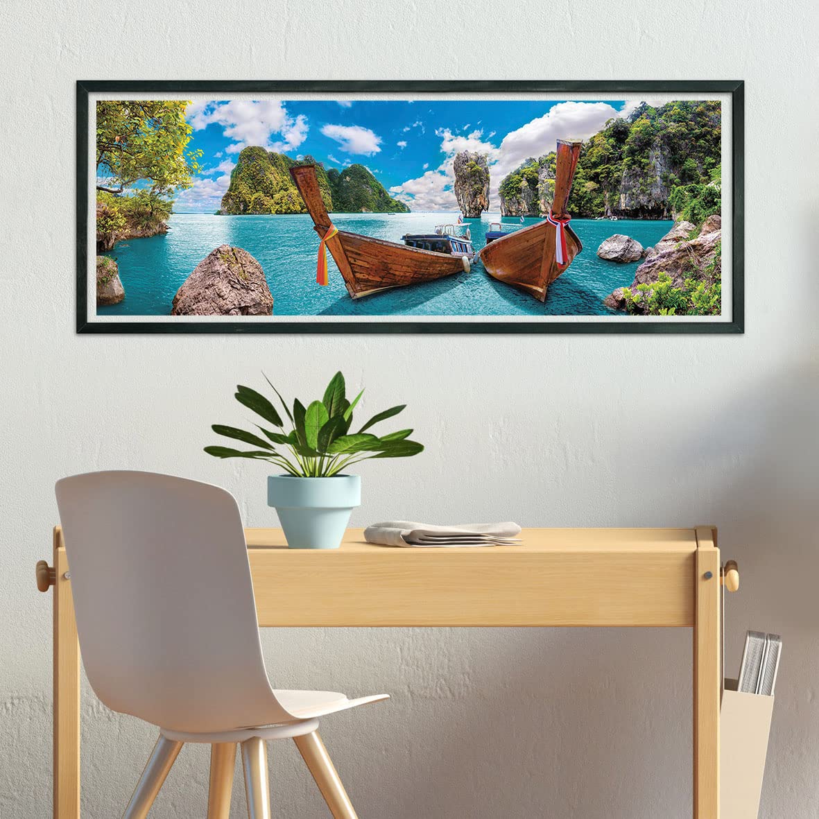 Clementoni 39642 1000Pcs Collection Phuket Bay Panorama 1000 Pieces, Made In Italy, Jigsaw Puzzle For Adults, Multicolor, Medium
