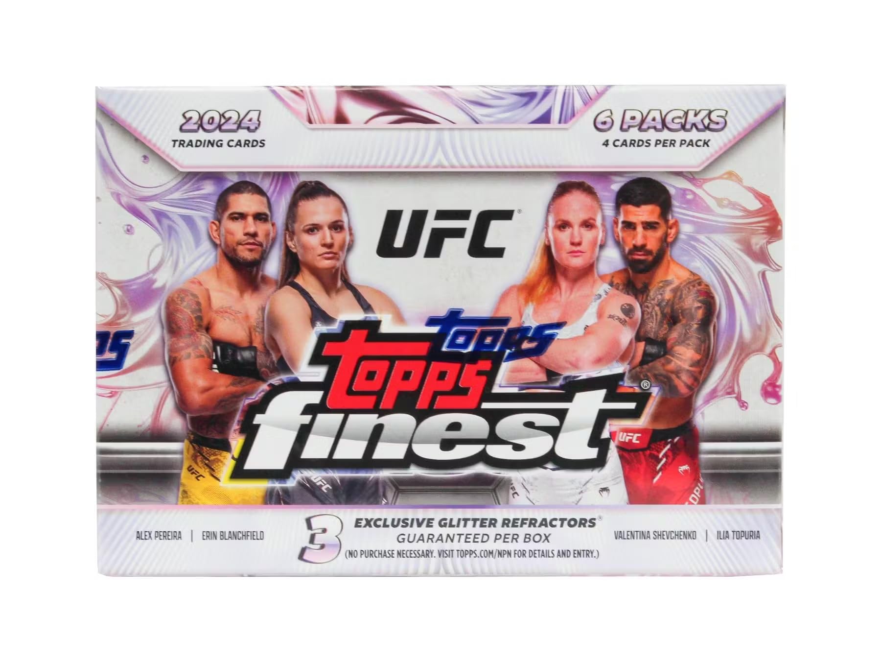 2024 Topps Finest Ufc 6-Pack Blaster Trading Card Box