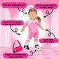 5Pc Yoga Outfit- 18' Doll Clothes & Accessories Compatible W American Girl Doll- Pilates Fitness Set Includes Exercise Mat W Carrying Bag, Workout Pants, Shirt & Cropped Sweater- Gifts For Girls, Kids